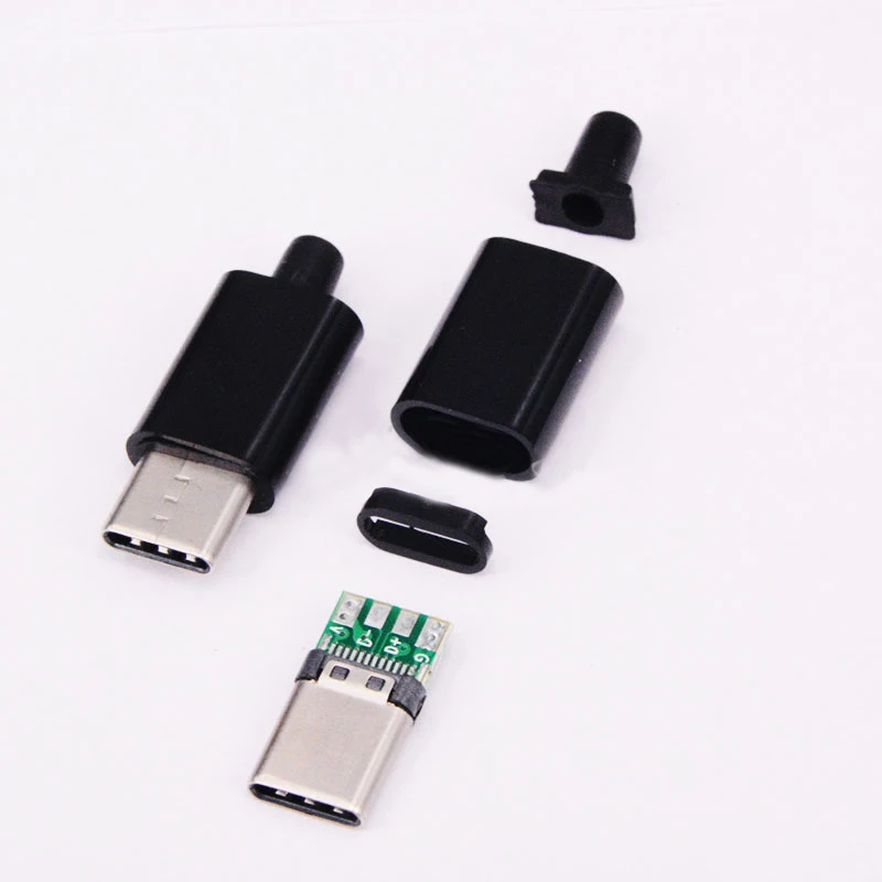 

5pcs/2pcs TYPE-C Mirco USB 3.1 Plug Male connector With PCB 24pin welding Data line interface DIY data cable accessories