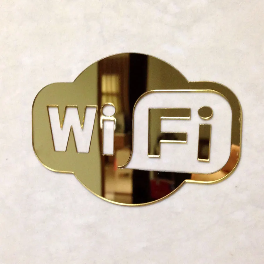 Наклейка с Wi Fi знаком для стеклянной двери кофейни ресторана гостиницы офиса