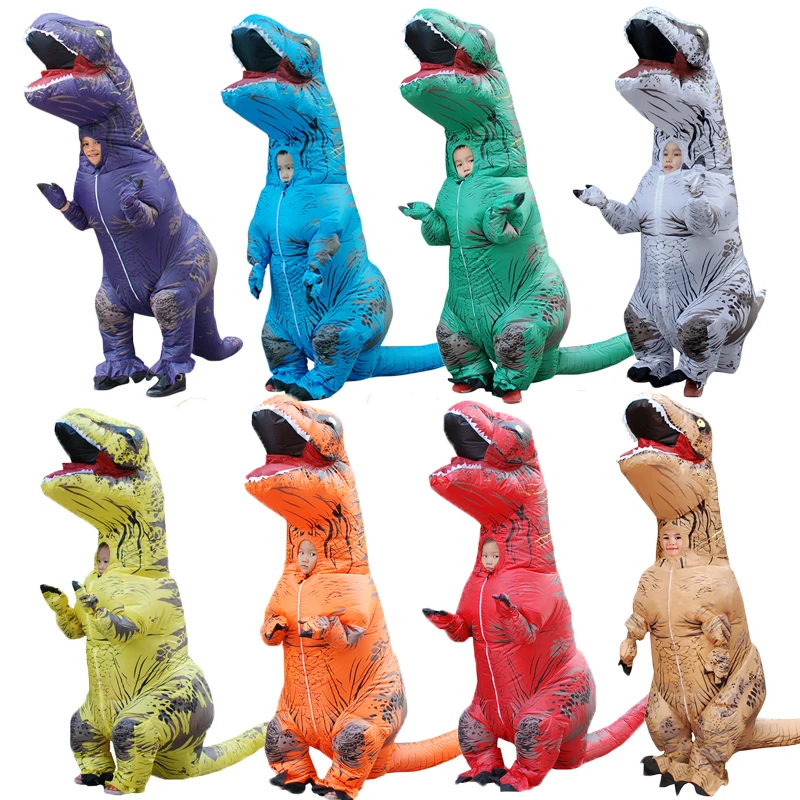 Надувной костюм динозавра T Rex нарядное платье маскарадный талисмана для мужчин