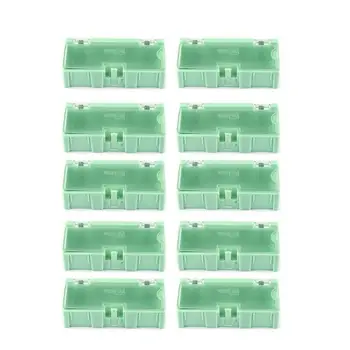 

10pcs Small Tool Screw Object Electronic Component Parts Storage Box Lab Case SMT SMD Automatically Pops Up Patch Container