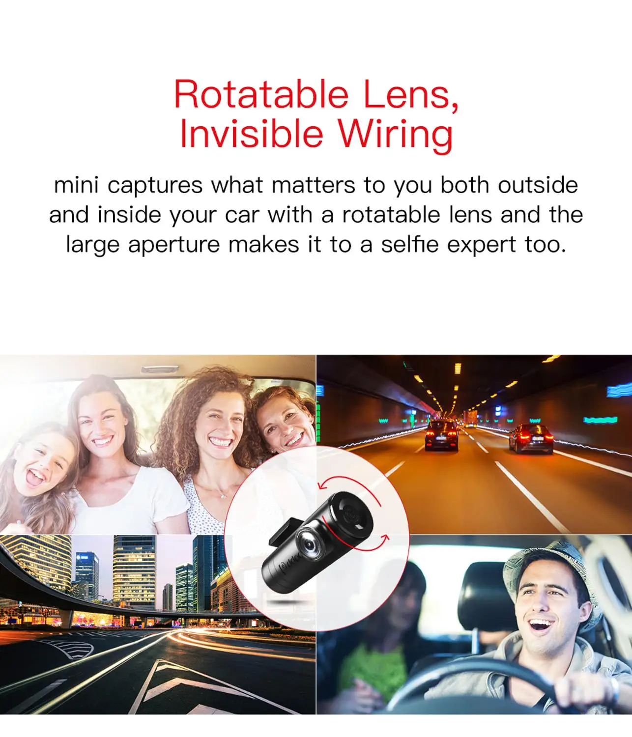  DDPai Mini2P Car DVR Distortionless 2K Ultra HD 1440P Car Dash Camera Wide Dynamic Range 140° Wide 