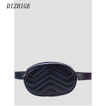 

2019 New Bags for Women Pack Waist Bag Women Round Belt Bag Luxury Brand Leather Chest Handbag Beige New Fashion High Quality