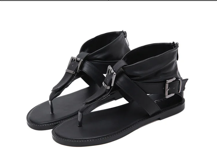 Г. nueva moda de verano zapatos planos romanos cómodos chanclas salvajes zapatos индивидуальные сандалии