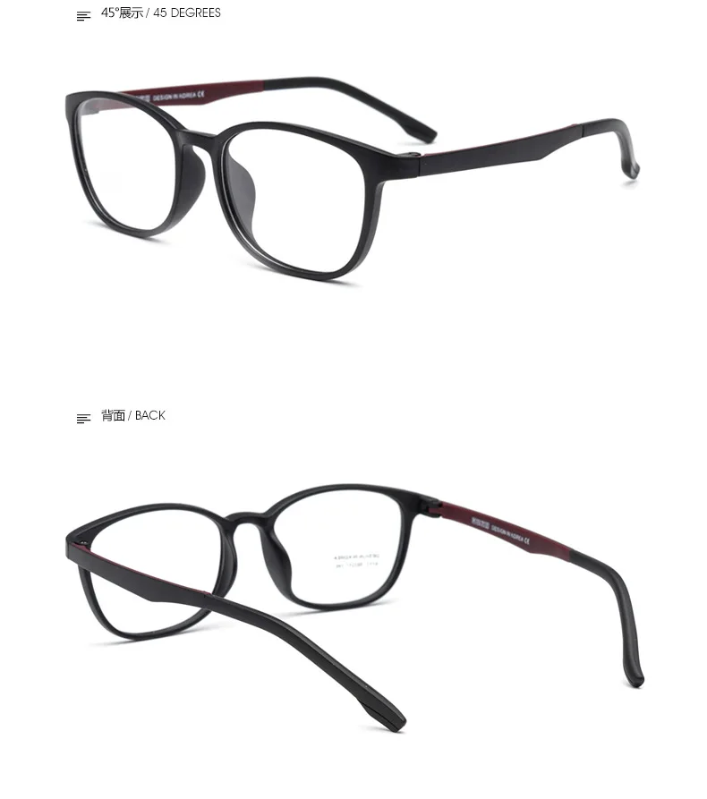 Bo New Style Children Nearsighted Glasses Men's Fully TR90 Material Optical Glasses Frame Students Eye Protection Glasses W
