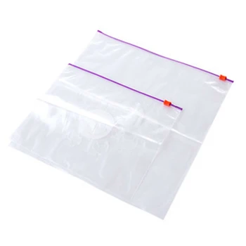 

Reusable Fresh Zipper Bag Freezing Heating Food Saran Wrap Storage Bag Zipper Lock Poly Bags Kitchen Accessories 40Pcs /Set