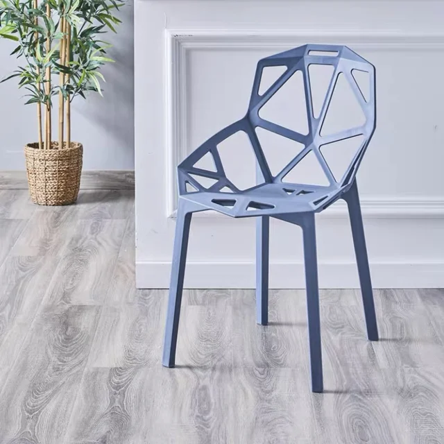 Living Room Furniture Home Chair Light Luxury Plastic Backrest Stool Desk Makeup Leisure Nordic Net Red Dining Modern Minimalist as picture