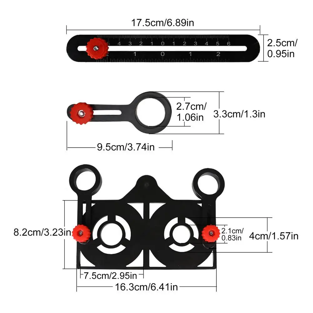 Tile Construction Tools Adjustable Tool Masonry Glass Fixed Angle Measuring Ruler Universal Angular Template 6/9/12 Slides Ruler 6
