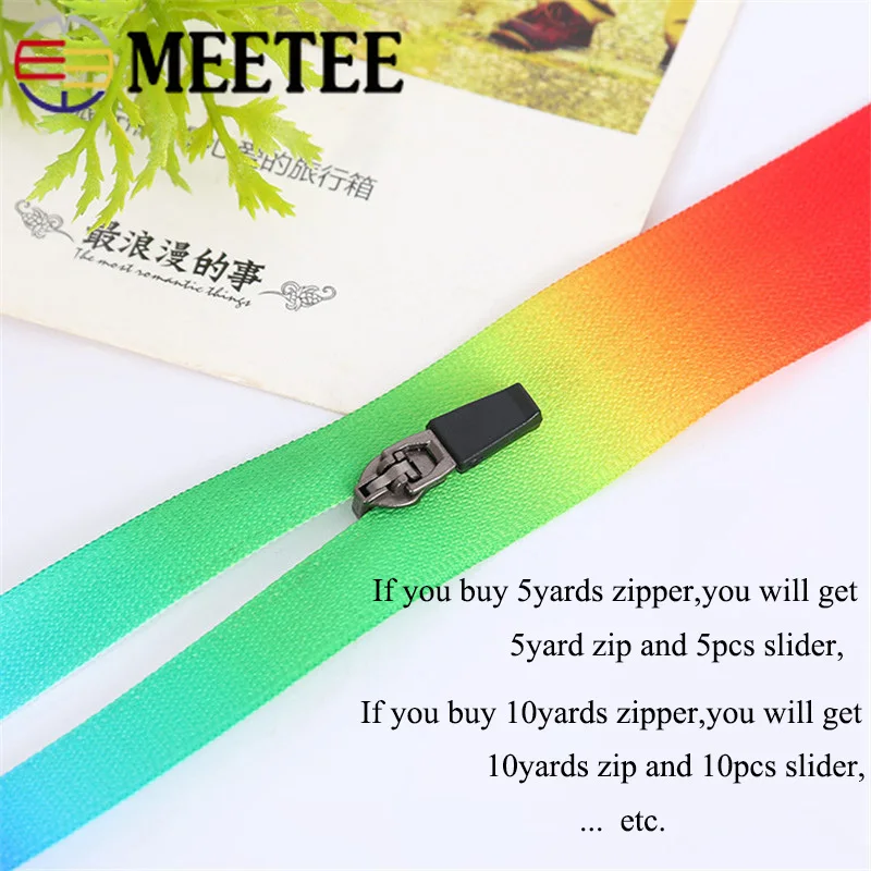 Meetee 3#5# нейлон открытый конец Водонепроницаемая молния для шитья DIY молния спортивное пальто одежда молнии аксессуары для одежды ZK545
