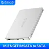Переходник ORICO Dual M.2 NGFF MSATA-SATA 3,0 SSD на 2,5 дюйма, адаптер с поддержкой карты SSD Type 2230 2242 2260 для Samsung ► Фото 1/6