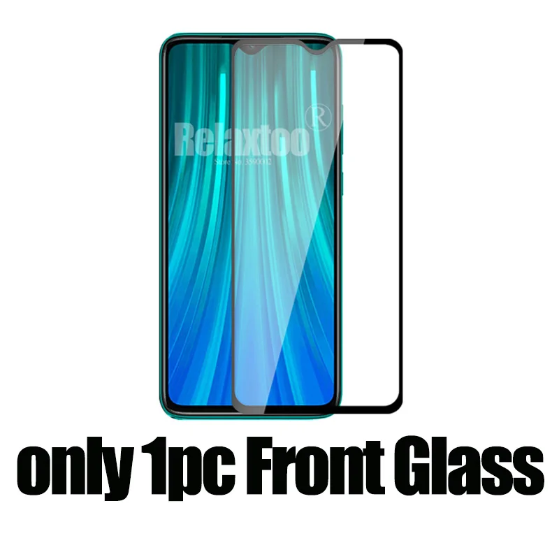 2 в 1 Защитное стекло для объектива камеры для xiaomi redmi note 8 Защита экрана на xiomi xaomi redmi note 8 pro пленка из закаленного стекла - Цвет: only Front Glass