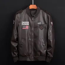 Мужские зимние куртки Байкерская мотоциклетная куртка на молнии с длинным рукавом верхняя одежда из искусственной кожи с воротником-стойкой и карманами на молнии топы