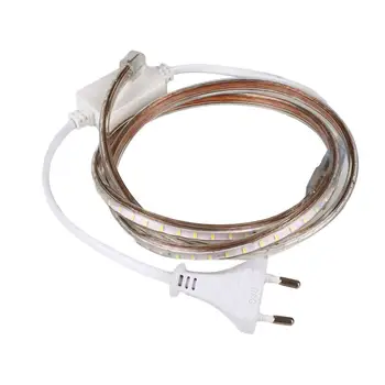 

100CM AC SMD 3014 LED Flexible Strip Rope Light Garden Waterproof Decor