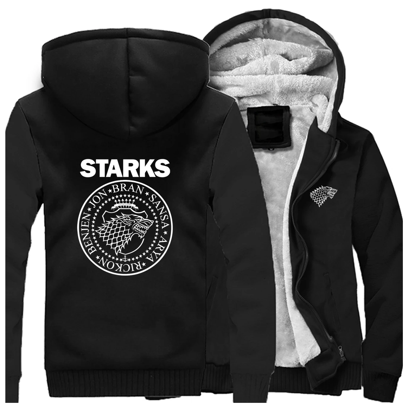 HOUSE STARKS, Мужская брендовая куртка,, Новое поступление, Игра престолов, мужское теплое пальто, хип-хоп, Harajuku, одежда для мужчин, стиль, толстовка