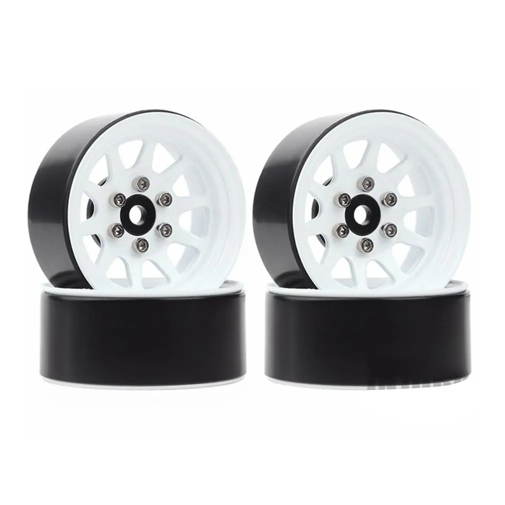 

Metal Alloy 1.9 Beadlock Wheel Rims for 1:10 RC Crawler Axial SCX10 AXI03007 90046 Traxxas TRX4 Redcat GEN8