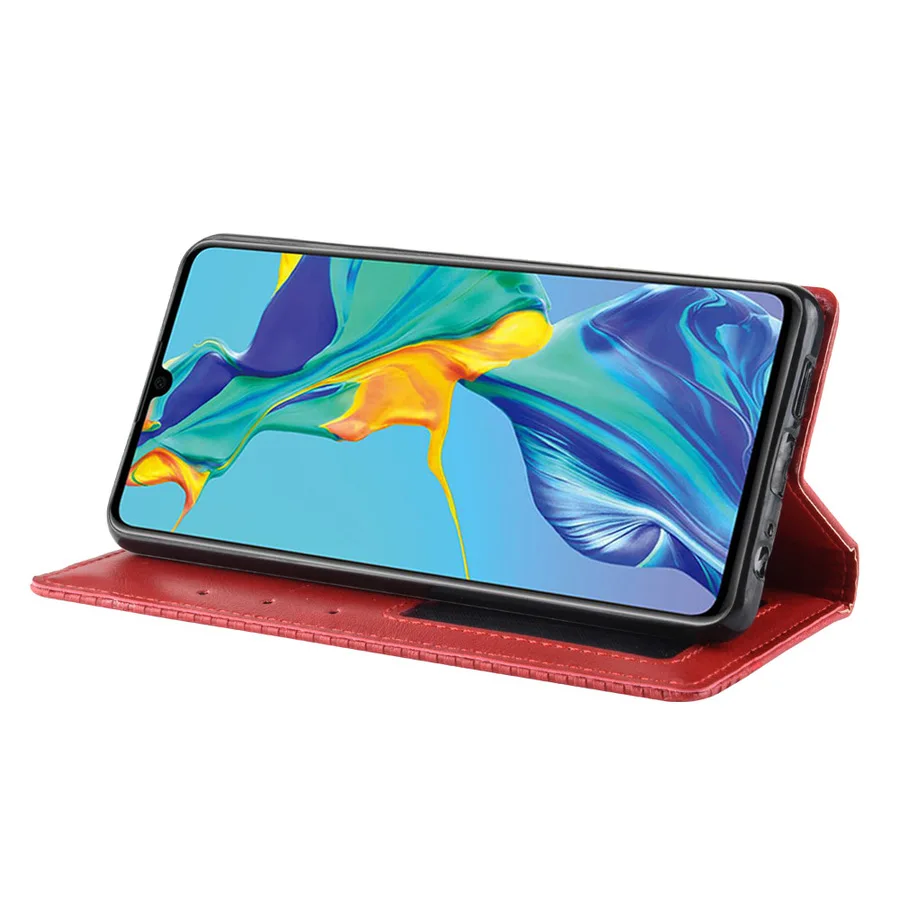 Кожаный чехол книжка с магнитной застежкой для Huawei P30 P20 Mate 30 20 Pro Lite X Nova 4 4e 3e P40