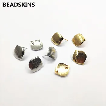 

New arrival! 18x15mm 100pcs/lot Copper Oval shape earrings Studs for Necklace,Earrings parts,hand Made Jewelry DIY