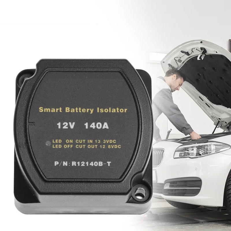 12V 140A Voltage Sensitive Relay Battery Isolator Automatic Charging Relay Car Accessories Car Battery