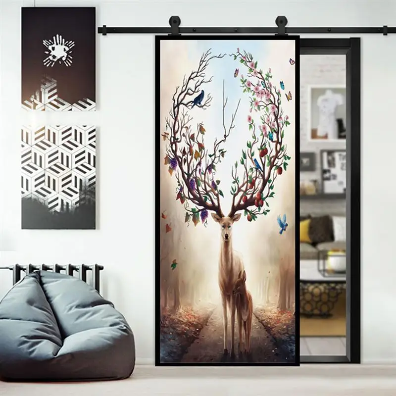 Творческий дверь наклейки платяной шкаф с раздвижной дверью обновления наклейки на холодильник в Водонепроницаемый самоклеящиеся настенные наклейки