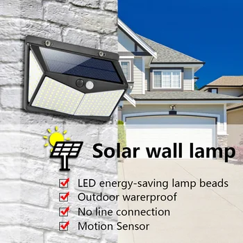 

Solar Light 208 LED PIR Motion Sensor Light IP65 Waterproof for Outdoor Home Garden Street Security Wall Lights