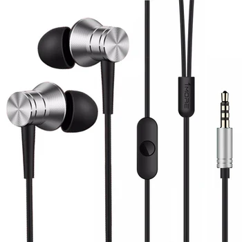 

Headphones 1MORE Piston Fit In-Ear E1009 Silver wired, plug-in, 20-20000 Hz, 32 Ohms, 100 dB, with microphone, Mini Jack 3.5 mm, metal, silver