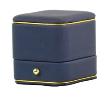 

Navy Wedding Ring Box Engagement Valentine Love Birthday Gift Jewelry Charm Bracelet Boxes Packaging Case