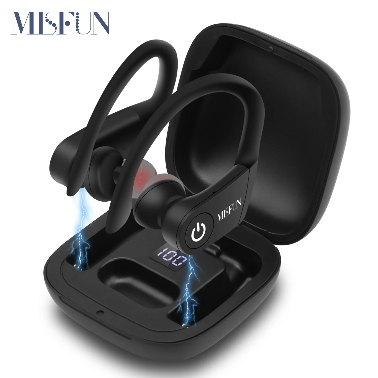 Беспроводные TWS наушники MISFUN Bluetooth 5 0 с зарядным устройством спортивные крючком