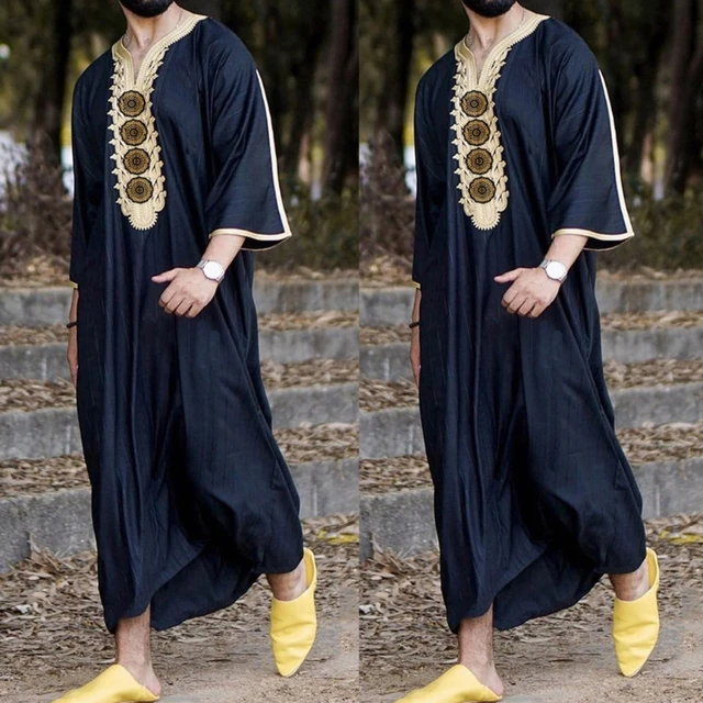 Abaya Hombre Moslim Kleding Voor Mannen Ropa Arabe Hombre Islam
