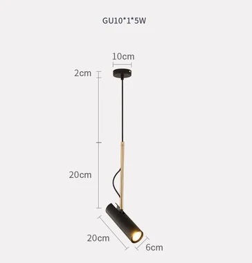 LukLoy подвесной светильник для кухни, прикроватный подвесной светильник, регулируемый светодиодный точечный светодиодный светильник - Цвет корпуса: Black flat rose