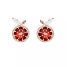 SWA RO модные очаровательные Новые Классические циркониевые высококачественные женские европейские и американские модные трендовые модные серьги-гвоздики