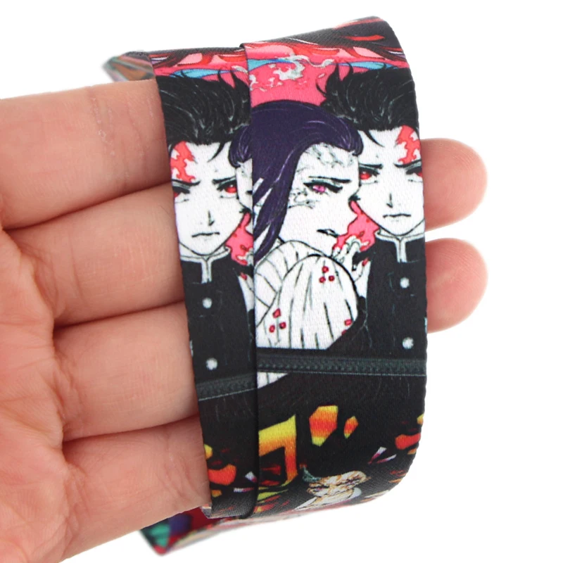 CA648 Demon Slayer: Kimetsu no Yaiba Lanyards классный шейный ремешок для ключей телефона ID держатель для карт ремешок для ключей DIY висячая веревка