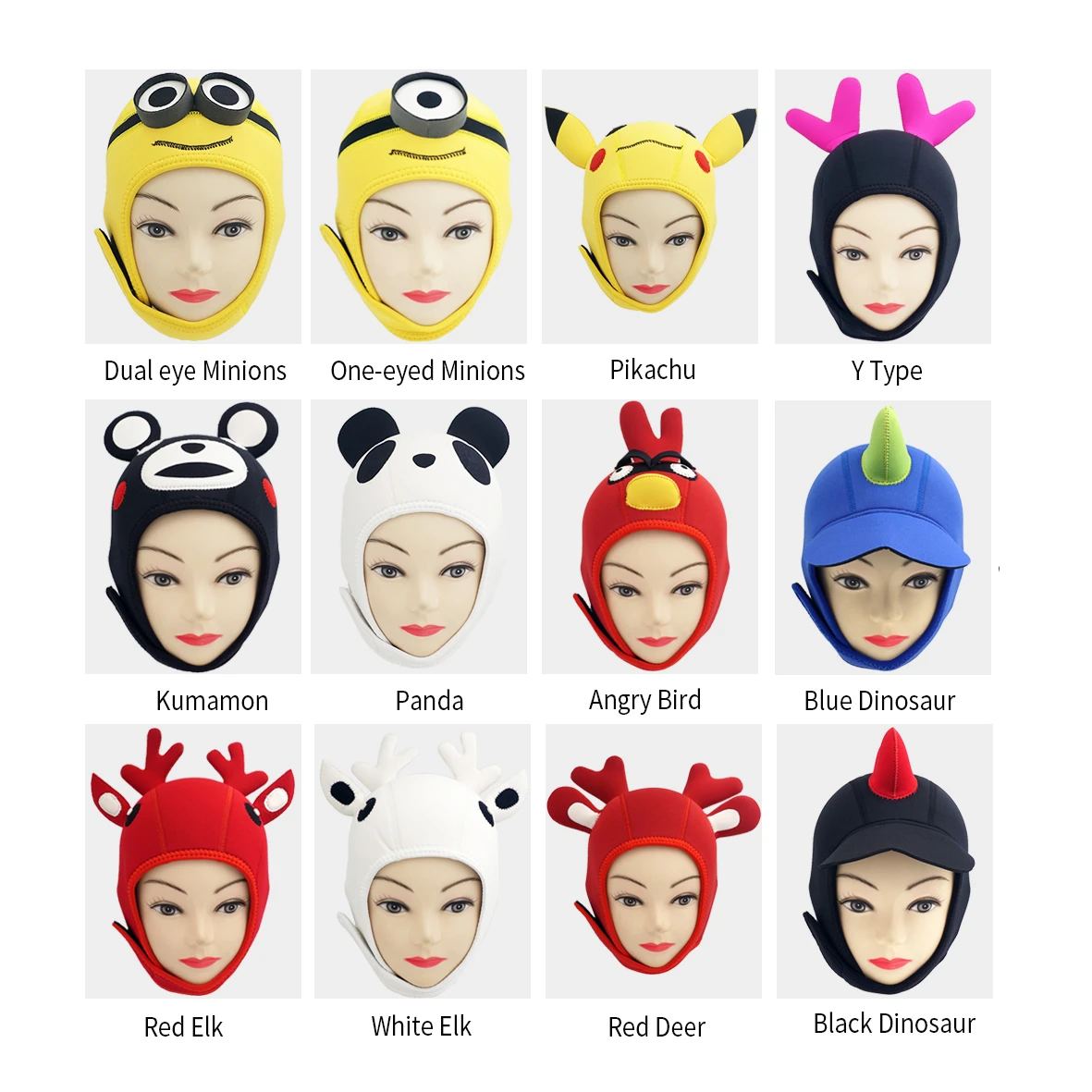 最初のリンクtooke 3ミリメートル暖かいネオプレンダイビング漫画フード スキューバダイビングヘルメット帽子ダイバーキャップ動物カスタムマルチ色ダイビングフードかわいい Custom Cartoon Custom Helmetcustom Cap Aliexpress