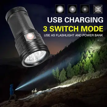 

Long Spotlight Outdoor Searchlight Earthquake Countermeasure Support Power Outage IPX5 Waterproof Charge The Phone