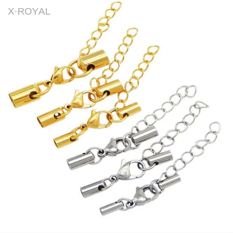 X-ROYAL 5 шт/партия стальные золотые браслеты из нержавеющей стали застежка-краб с