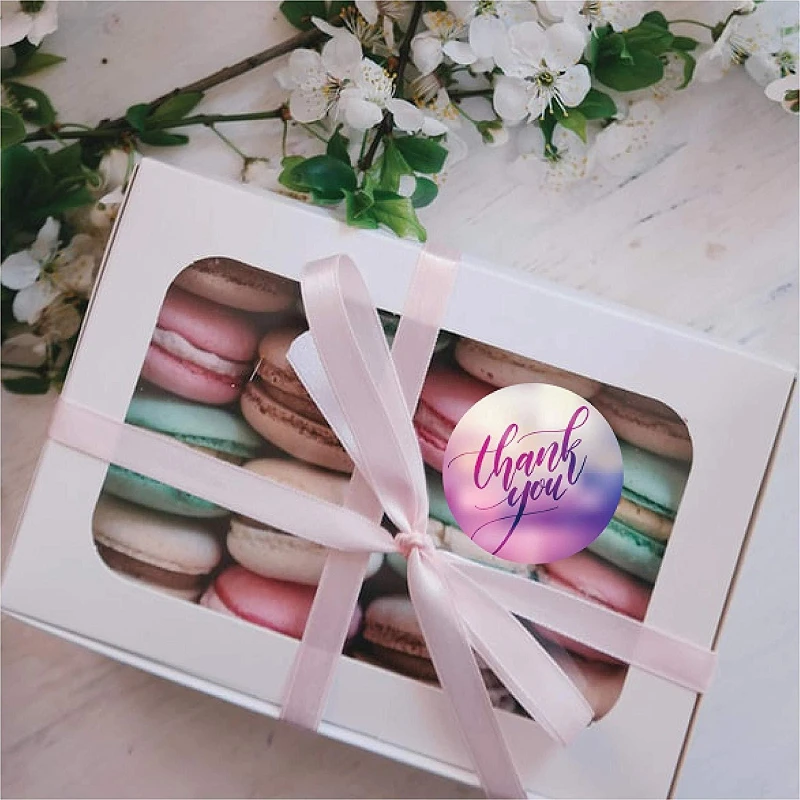 24 стиля 500 шт. круглые Цветочные наклейки с надписью Thank You|Канцелярские наклейки| |