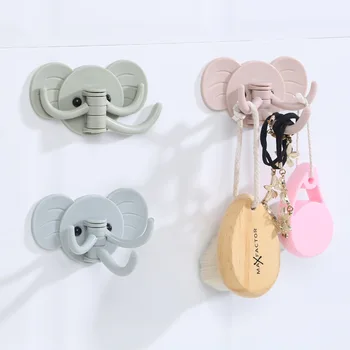 

Hook Kitchen Hook Cute Elephant Strong Adhesive Hook Bathroom Toilet Multi-functional Nailless Wall Traceless Hook Hook