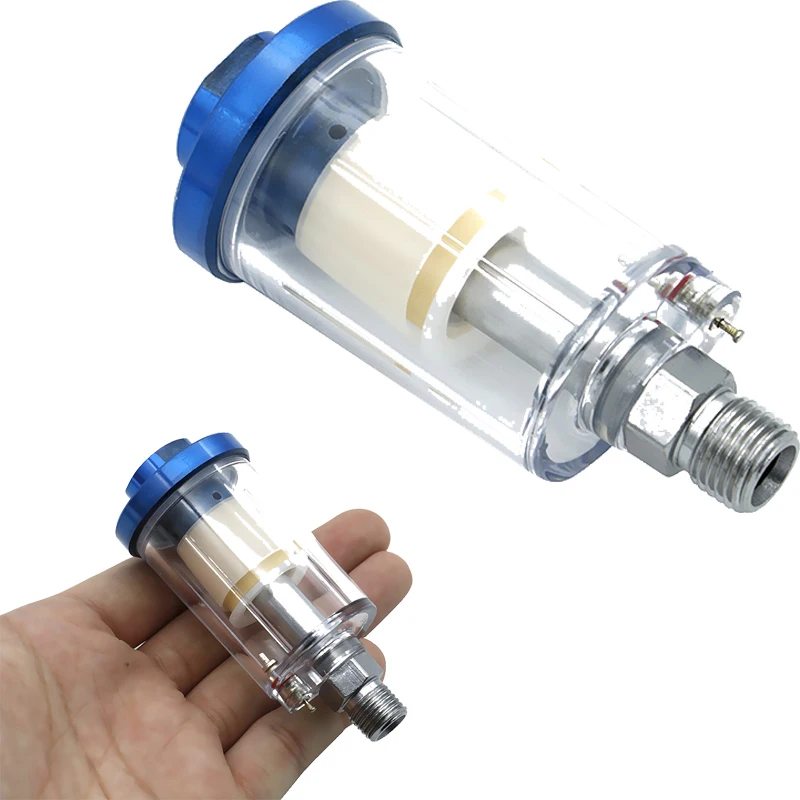 

1/4'' Water Oil Separator Inline For Compressor Spray Paint Gun Air Hose Filter Moisture Trap