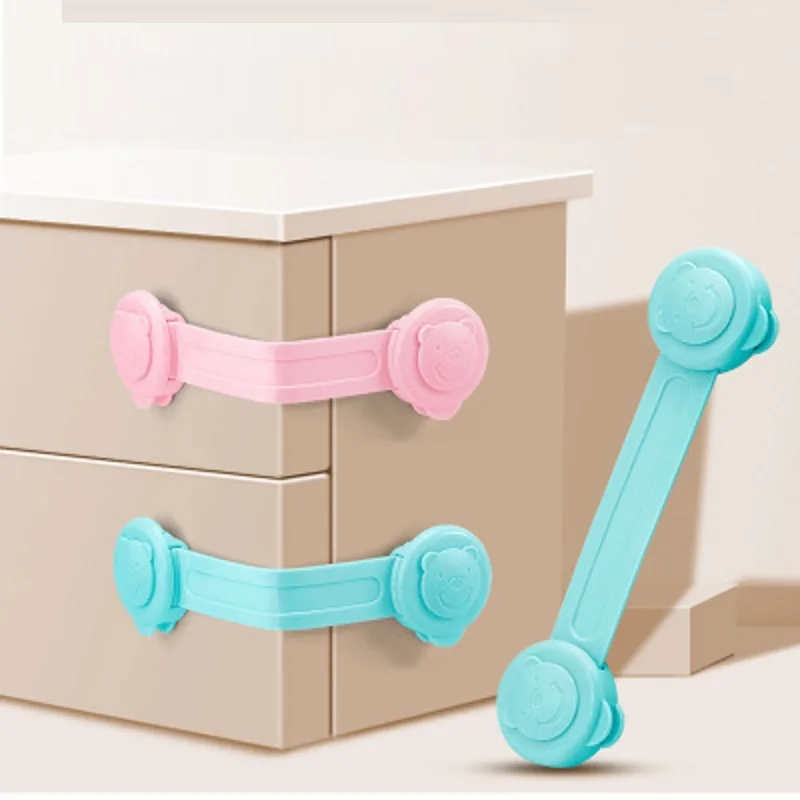 

New Products Maternal And Child Supplies Baby Multi-functional Safety Lock Infants Drawer Cabinet Door Protection Cartoon Safety