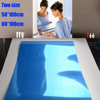 

Mirror Tile Wall Sticker Square Self Adhesive Room Bathroom Decor Stick On Art