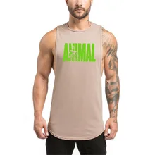 Летняя спортивная майка Мужская спортивная одежда Бодибилдинг майка тренировка танктоп Хлопок фитнес жилет без рукавов для бега