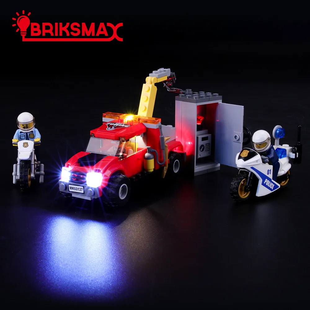 

BriksMax Led Light Up Kit For City Series Tow Truck Trouble Building Blocks Compatible With 60137 (NOT Include Model)