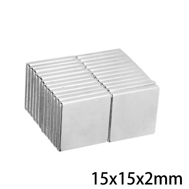 30~ 250 шт 15x15x2 мм Редкоземельные неодимовые магниты 15*15*2 мм супер мощные сильные магнитные магниты 15x15x2 мм блочный магнит