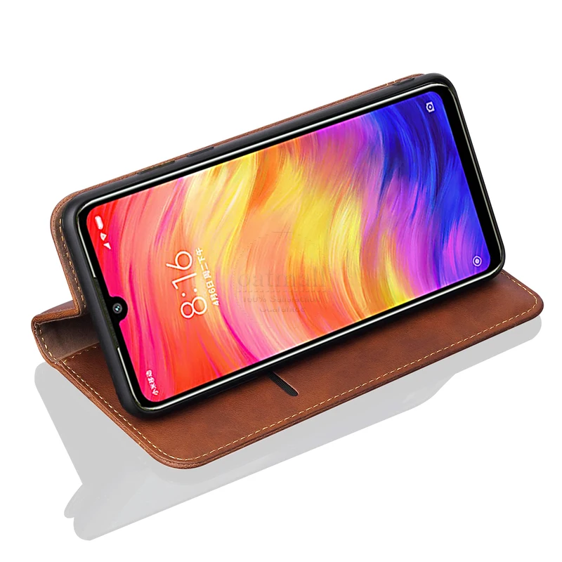 Роскошный тонкий кожаный флип-чехол в стиле ретро для mi Xiao mi Red mi 7 7A/Note 7 Pro Чехол-кошелек с подставкой для карт Магнитный чехол-книжка чехол для телефона