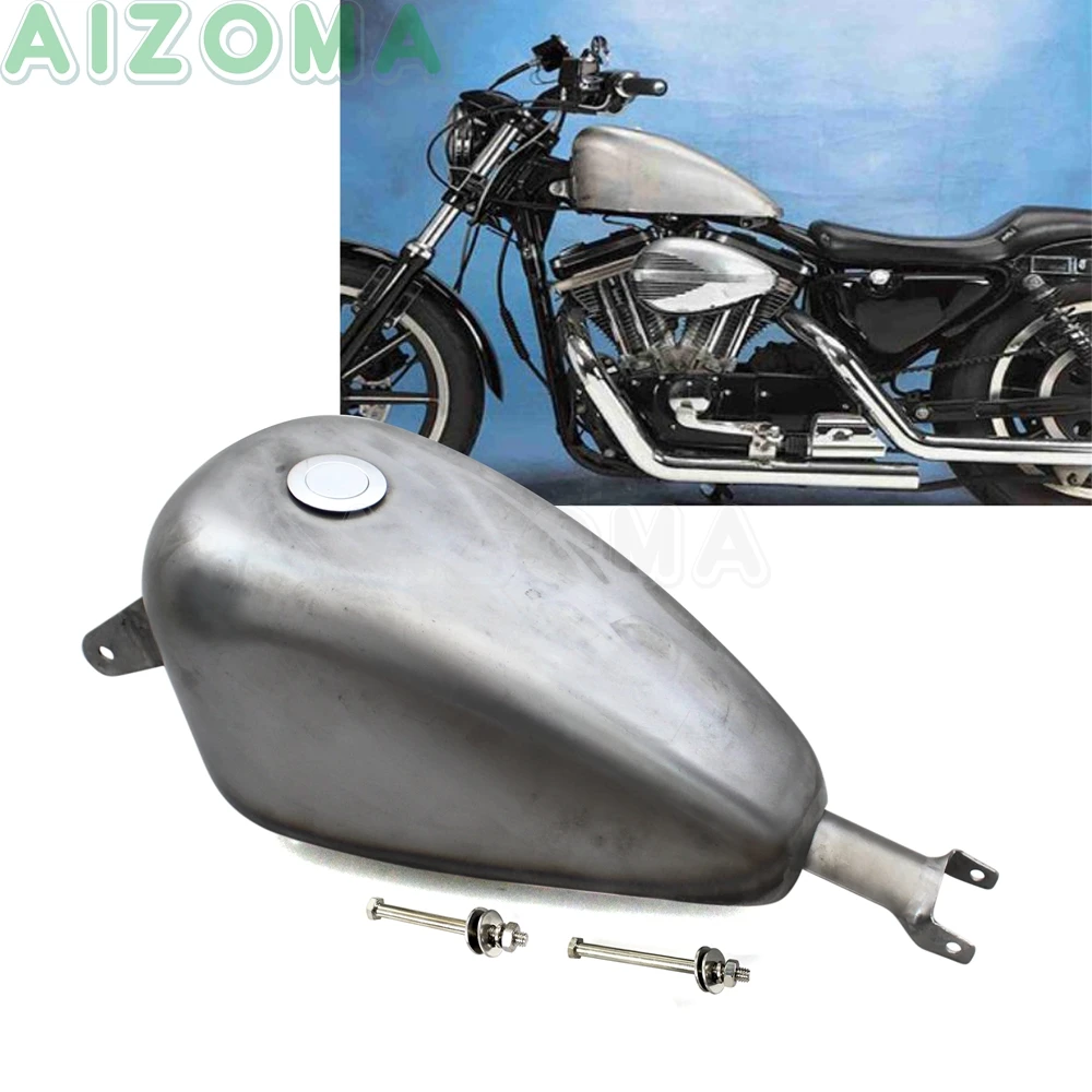 Винтажный топливный бак EFI на 2 4 галлонов с винтовой крышкой для Harley Sportster Iron XL 883 72