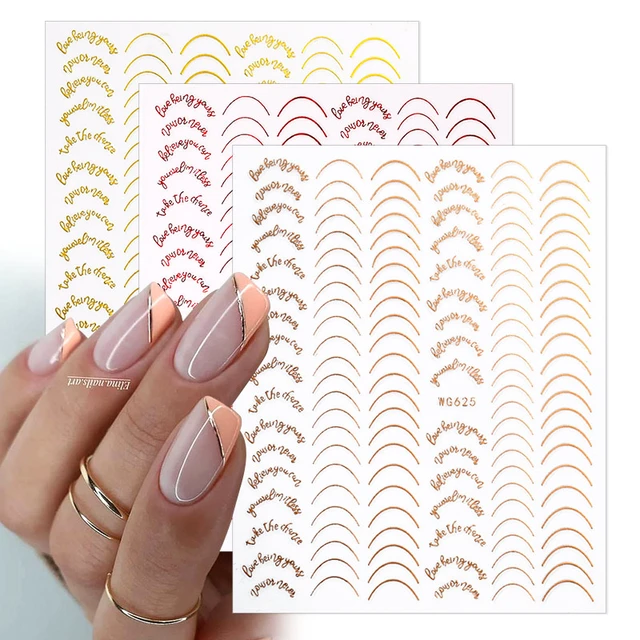 3d Nail Art Stickers Neon Curve Stripe Lines Tips Decals Self Adhesive  Striping Transfer Tape Nail Foil Diy Manicure Accessories - Stickers &  Decals - AliExpress