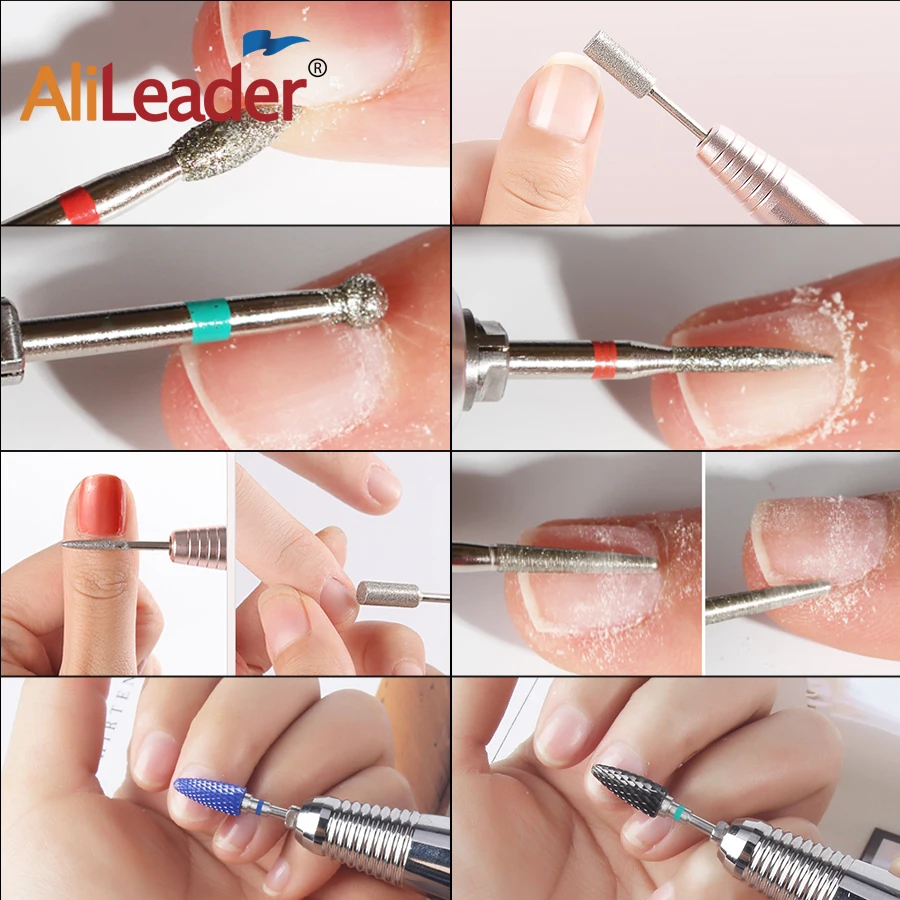 Alileader, Керамический Резак для ногтей, многофункциональный набор гвоздей для ногтей, набор керамических насадок, сверло для дизайна ногтей, фрезы для маникюра