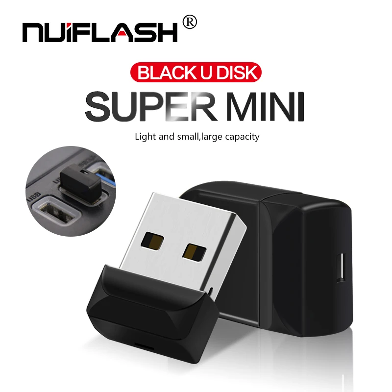 Nuiflash мини usb флеш-накопитель 4 ГБ 8 ГБ 16 ГБ флеш-накопитель 32 Гб 64 ГБ usb 2,0 флеш-накопитель cle usb