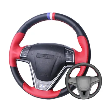 

Artificial Car Steering Wheel Cover Leather For Chevrolet Cruze 2009-2014 Aveo 2011-2014