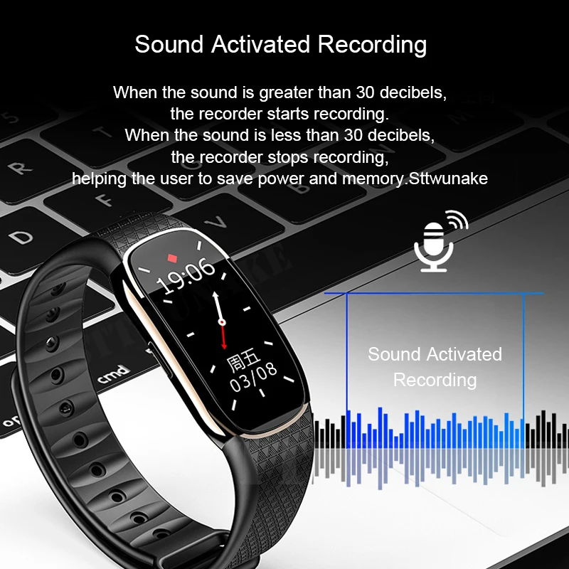 STTWUNAKE voice recorder mini recording dictaphone