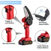 Mini Electric Saw 4 Inch With Battery Indicator Rechargeable Portable Woodworking Garden Tools For Izumi Tomo 24V Battery 4