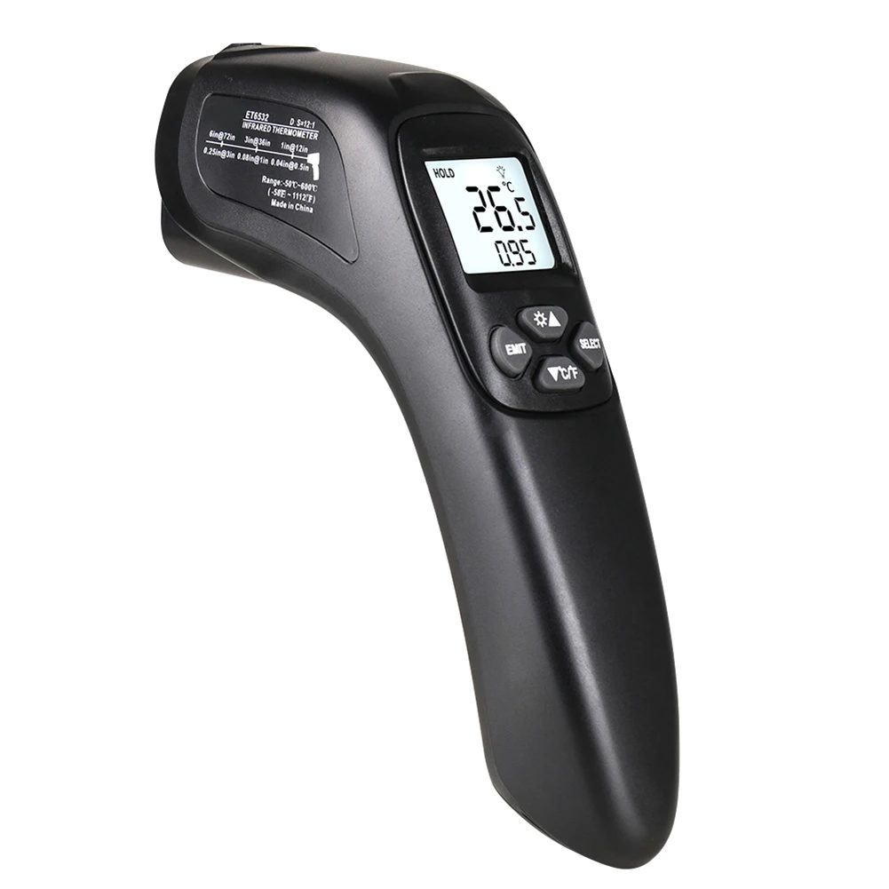 ET6532 50 ℃ ~ 600 инфракрасный Высокоточный Термометр Лазерный цифровой промышленный